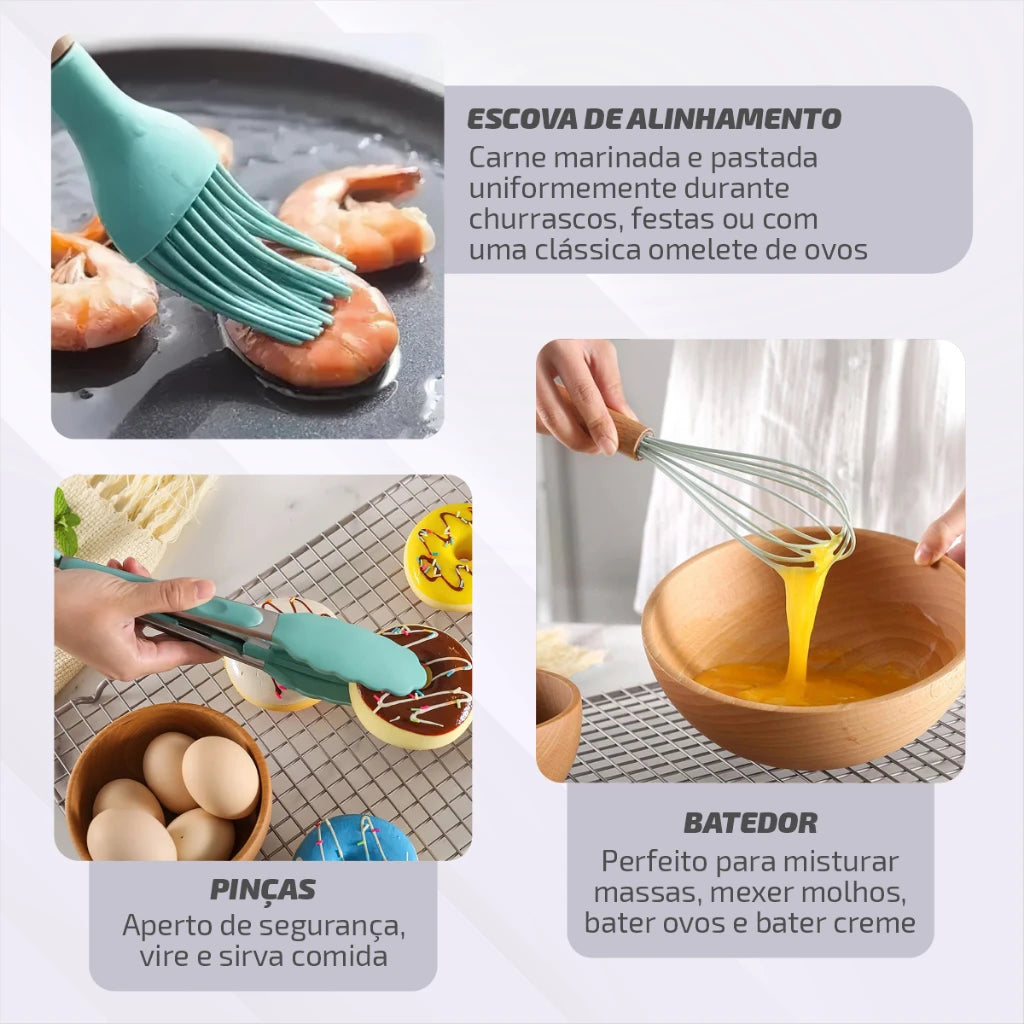 Kit cozinha de silicone