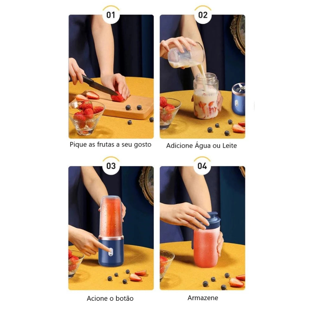 Mini liquidificador portátil