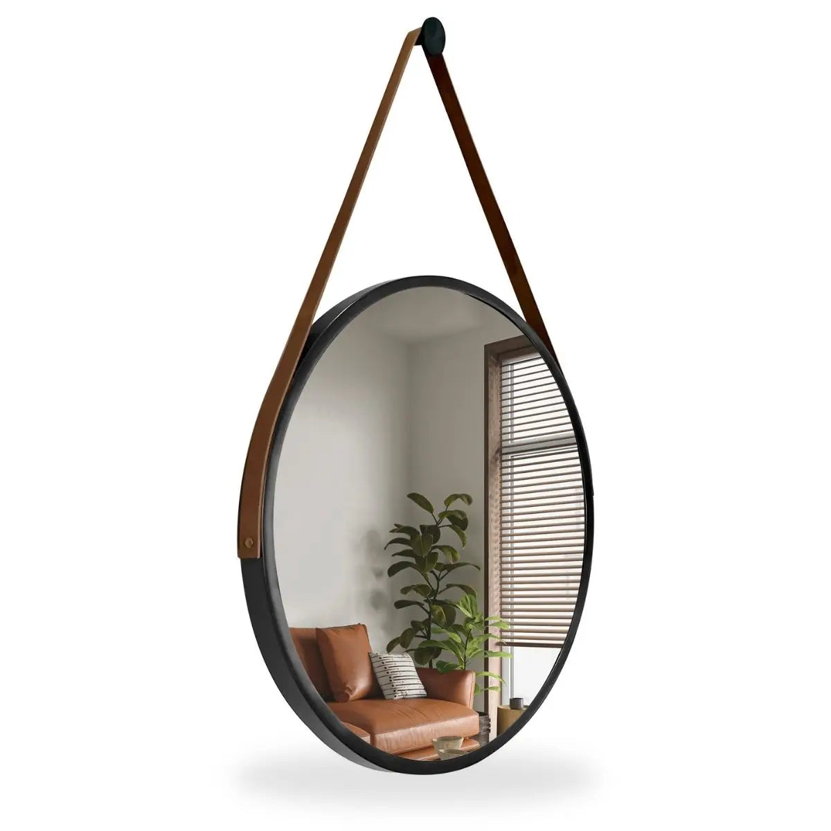 Espelho Redondo Decorativo Adnet Supenso