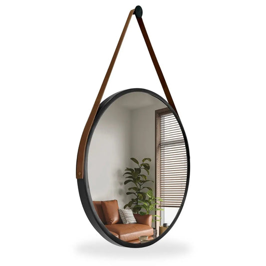 Espelho Redondo Decorativo Adnet Supenso