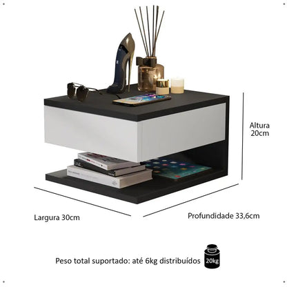 Mesa de Cabeceira Suspensa