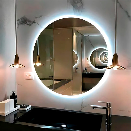 Espelho Decorativo com Led Suspenso