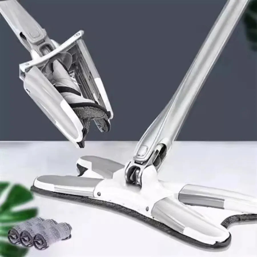 Mop em X Esfregão de Microfibra para Limpeza