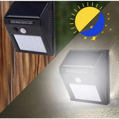 Luminária solar com sensor de presença