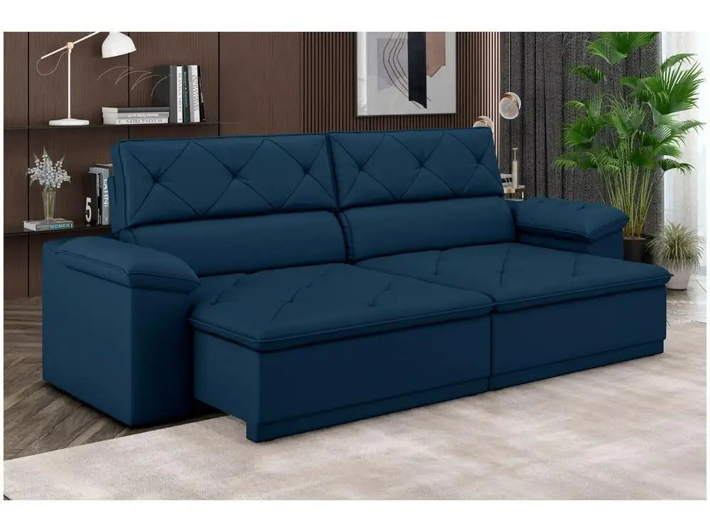 Sofá Retrátil Reclinável 3 Lugares